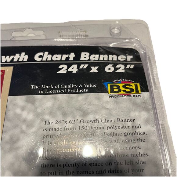 OU Oklahoma Sooners Premium 24 x 62" Growth Chart Wall Hanging Team Banner BSI - Picture 3 of 6